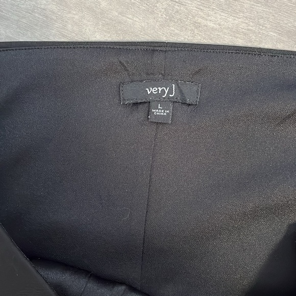 VERY J Lined Black Strapless Mini Dress, Size L - Picture 4 of 16